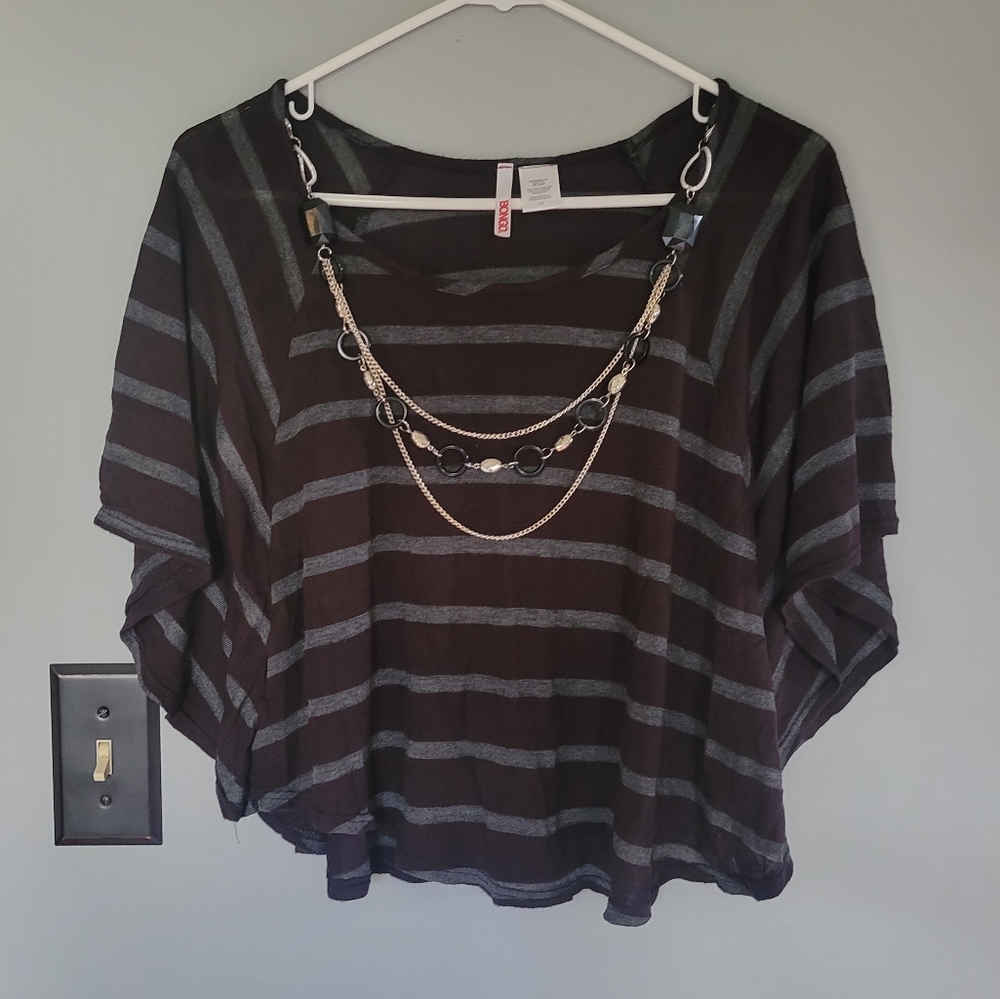 BONGO Striped Crop With Detachable Necklace 🖤